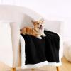 image:imageSmiry Waterproof Blanket Throw for Large Dogs Soft Reversible Dog Blanket for Sofa Couch Bed Washable Leakproof Sherpa Fleece Furniture Couch Protector50x60 Dark GreyWhiteBlackWhite
