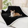image:imageSmiry Waterproof Blanket Throw for Large Dogs Soft Reversible Dog Blanket for Sofa Couch Bed Washable Leakproof Sherpa Fleece Furniture Couch Protector50x60 Dark GreyWhiteBlackWhite