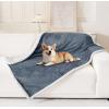 image:imageSmiry Waterproof Blanket Throw for Large Dogs Soft Reversible Dog Blanket for Sofa Couch Bed Washable Leakproof Sherpa Fleece Furniture Couch Protector50x60 Dark GreyWhiteGreyWhite