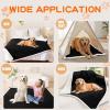 image:imageSmiry Waterproof Blanket Throw for Large Dogs Soft Reversible Dog Blanket for Sofa Couch Bed Washable Leakproof Sherpa Fleece Furniture Couch Protector50x60 Dark GreyWhiteBlackWhite