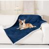 image:imageSmiry Waterproof Blanket Throw for Large Dogs Soft Reversible Dog Blanket for Sofa Couch Bed Washable Leakproof Sherpa Fleece Furniture Couch Protector50x60 Dark GreyWhiteNavyWhite