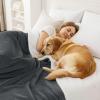image:imageSmiry Waterproof Blanket Throw for Large Dogs Soft Reversible Dog Blanket for Sofa Couch Bed Washable Leakproof Sherpa Fleece Furniture Couch Protector50x60 Dark GreyWhiteDark GreyWhite
