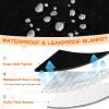 image:imageSmiry Waterproof Blanket Throw for Large Dogs Soft Reversible Dog Blanket for Sofa Couch Bed Washable Leakproof Sherpa Fleece Furniture Couch Protector50x60 Dark GreyWhiteBlackWhite