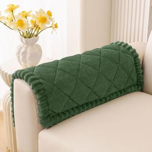 image:imageSmiry Fuzzy Couch Cover for Dogs Non Slip Washable Pet Sofa Cover Scratch Proof Hair Resistant Plush Sofa Slipcover Pet Friendly Couch Cushion Protector for Cat Brown 276 x 59Green