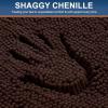 image:imageSmiry Luxury Chenille Round 30x30 Extra Soft and Absorbent Shaggy Bathroom Mat Rugs Machine Washable NonSlip Plush Carpet for Tub Shower and Bath Room Brown