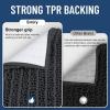 image:imageSmiry Bathroom Rugs Sets 3 Piece Soft Absorbent Non Slip Rubber Backing Machine Washable Quick Dry Chenille Bath Rug Set for Tub Shower and Floor 30x2024x1624x20 CamelDark Grey