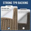 image:imageSmiry Bathroom Rugs Sets 3 Piece Soft Absorbent Non Slip Rubber Backing Machine Washable Quick Dry Chenille Bath Rug Set for Tub Shower and Floor 30x2024x1624x20 CamelCamel