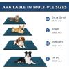 image:imageSmiry Dog Door Mat for Muddy Paws 30x20 Extra Soft Absorbent Chenille Doormat Trap Moisture and Dirt NonSlip Machine Washable Front Door Mat for Indoor Entrance Inside Floor Atlantic BlueAtlantic Blue