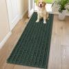 image:imageSmiry Dog Door Mat for Muddy Paws 30x20 Extra Soft Absorbent Chenille Doormat Trap Moisture and Dirt NonSlip Machine Washable Front Door Mat for Indoor Entrance Inside Floor Atlantic BlueGreen