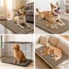image:imageSmiry Dog Door Mat for Muddy Paws 30x20 Extra Soft Absorbent Chenille Doormat Trap Moisture and Dirt NonSlip Machine Washable Front Door Mat for Indoor Entrance Inside Floor Atlantic BlueCamel