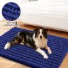 image:imageSmiry Dog Door Mat for Muddy Paws 30x20 Extra Soft Absorbent Chenille Doormat Trap Moisture and Dirt NonSlip Machine Washable Front Door Mat for Indoor Entrance Inside Floor Atlantic BlueNavy Blue
