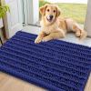 image:imageSmiry Dog Door Mat for Muddy Paws 30x20 Extra Soft Absorbent Chenille Doormat Trap Moisture and Dirt NonSlip Machine Washable Front Door Mat for Indoor Entrance Inside Floor Atlantic BlueNavy Blue