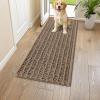 image:imageSmiry Dog Door Mat for Muddy Paws 30x20 Extra Soft Absorbent Chenille Doormat Trap Moisture and Dirt NonSlip Machine Washable Front Door Mat for Indoor Entrance Inside Floor Atlantic BlueCamel