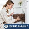 image:imageSmiry Dog Door Mat for Muddy Paws 30x20 Extra Soft Absorbent Chenille Doormat Trap Moisture and Dirt NonSlip Machine Washable Front Door Mat for Indoor Entrance Inside Floor Atlantic BlueMocha