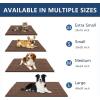 image:imageSmiry Dog Door Mat for Muddy Paws 30x20 Extra Soft Absorbent Chenille Doormat Trap Moisture and Dirt NonSlip Machine Washable Front Door Mat for Indoor Entrance Inside Floor Atlantic BlueMocha