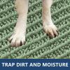 image:imageSmiry Dog Door Mat for Muddy Paws 30x20 Extra Soft Absorbent Chenille Doormat Trap Moisture and Dirt NonSlip Machine Washable Front Door Mat for Indoor Entrance Inside Floor Atlantic BlueOlive Green
