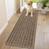 image:imageSmiry Dog Door Mat for Muddy Paws 30x20 Extra Soft Absorbent Chenille Doormat Trap Moisture and Dirt NonSlip Machine Washable Front Door Mat for Indoor Entrance Inside Floor Atlantic BlueCamel