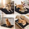 image:imageSmiry Dog Door Mat for Muddy Paws 30x20 Extra Soft Absorbent Chenille Doormat Trap Moisture and Dirt NonSlip Machine Washable Front Door Mat for Indoor Entrance Inside Floor Atlantic BlueBlack