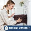 image:imageSmiry Dog Door Mat for Muddy Paws 30x20 Extra Soft Absorbent Chenille Doormat Trap Moisture and Dirt NonSlip Machine Washable Front Door Mat for Indoor Entrance Inside Floor Atlantic BlueBrown