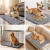 image:imageSmiry Dog Door Mat for Muddy Paws 30x20 Extra Soft Absorbent Chenille Doormat Trap Moisture and Dirt NonSlip Machine Washable Front Door Mat for Indoor Entrance Inside Floor Atlantic BlueGrey