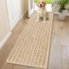 image:imageSmiry Dog Door Mat for Muddy Paws 30x20 Extra Soft Absorbent Chenille Doormat Trap Moisture and Dirt NonSlip Machine Washable Front Door Mat for Indoor Entrance Inside Floor Atlantic BlueBeige