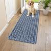 image:imageSmiry Dog Door Mat for Muddy Paws 30x20 Extra Soft Absorbent Chenille Doormat Trap Moisture and Dirt NonSlip Machine Washable Front Door Mat for Indoor Entrance Inside Floor Atlantic BlueAiry Blue