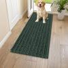 image:imageSmiry Dog Door Mat for Muddy Paws 30x20 Extra Soft Absorbent Chenille Doormat Trap Moisture and Dirt NonSlip Machine Washable Front Door Mat for Indoor Entrance Inside Floor Atlantic BlueGreen