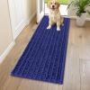image:imageSmiry Dog Door Mat for Muddy Paws 30x20 Extra Soft Absorbent Chenille Doormat Trap Moisture and Dirt NonSlip Machine Washable Front Door Mat for Indoor Entrance Inside Floor Atlantic BlueNavy Blue