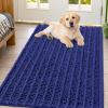 image:imageSmiry Dog Door Mat for Muddy Paws 30x20 Extra Soft Absorbent Chenille Doormat Trap Moisture and Dirt NonSlip Machine Washable Front Door Mat for Indoor Entrance Inside Floor Atlantic BlueNavy Blue