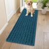 image:imageSmiry Dog Door Mat for Muddy Paws 30x20 Extra Soft Absorbent Chenille Doormat Trap Moisture and Dirt NonSlip Machine Washable Front Door Mat for Indoor Entrance Inside Floor Atlantic BlueAtlantic Blue