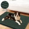 image:imageSmiry Dog Door Mat for Muddy Paws 30x20 Extra Soft Absorbent Chenille Doormat Trap Moisture and Dirt NonSlip Machine Washable Front Door Mat for Indoor Entrance Inside Floor Atlantic BlueGreen
