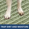 image:imageSmiry Dog Door Mat for Muddy Paws 30x20 Extra Soft Absorbent Chenille Doormat Trap Moisture and Dirt NonSlip Machine Washable Front Door Mat for Indoor Entrance Inside Floor Atlantic BlueSage Green