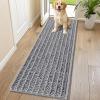image:imageSmiry Dog Door Mat for Muddy Paws 30x20 Extra Soft Absorbent Chenille Doormat Trap Moisture and Dirt NonSlip Machine Washable Front Door Mat for Indoor Entrance Inside Floor Atlantic BlueGrey