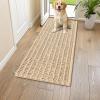 image:imageSmiry Dog Door Mat for Muddy Paws 30x20 Extra Soft Absorbent Chenille Doormat Trap Moisture and Dirt NonSlip Machine Washable Front Door Mat for Indoor Entrance Inside Floor Atlantic BlueBeige