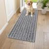 image:imageSmiry Dog Door Mat for Muddy Paws 30x20 Extra Soft Absorbent Chenille Doormat Trap Moisture and Dirt NonSlip Machine Washable Front Door Mat for Indoor Entrance Inside Floor Atlantic BlueGrey