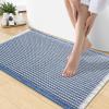 image:imageSmiry Waffle Bath Mat 30x20 Extra Soft Absorbent Bathroom Rugs Non Slip Machine Washable Quick Dry Bath Rugs for Bathroom Floor Tub Shower Home Decor Accessories BrownBlue  Cream