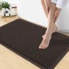 image:imageSmiry Waffle Bath Mat 30x20 Extra Soft Absorbent Bathroom Rugs Non Slip Machine Washable Quick Dry Bath Rugs for Bathroom Floor Tub Shower Home Decor Accessories BrownChocolate