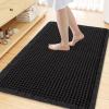 image:imageSmiry Waffle Bath Mat 30x20 Extra Soft Absorbent Bathroom Rugs Non Slip Machine Washable Quick Dry Bath Rugs for Bathroom Floor Tub Shower Home Decor Accessories BrownBlack