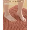 image:imageSmiry Waffle Bath Mat 30x20 Extra Soft Absorbent Bathroom Rugs Non Slip Machine Washable Quick Dry Bath Rugs for Bathroom Floor Tub Shower Home Decor Accessories BrownOrange