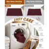 image:imageSmiry Waffle Bath Mat 30x20 Extra Soft Absorbent Bathroom Rugs Non Slip Machine Washable Quick Dry Bath Rugs for Bathroom Floor Tub Shower Home Decor Accessories BrownBurgundy