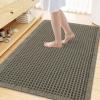 image:imageSmiry Waffle Bath Mat 30x20 Extra Soft Absorbent Bathroom Rugs Non Slip Machine Washable Quick Dry Bath Rugs for Bathroom Floor Tub Shower Home Decor Accessories BrownGreen