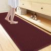 image:imageSmiry Waffle Bath Mat 30x20 Extra Soft Absorbent Bathroom Rugs Non Slip Machine Washable Quick Dry Bath Rugs for Bathroom Floor Tub Shower Home Decor Accessories BrownBurgundy