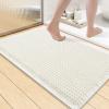 image:imageSmiry Waffle Bath Mat 30x20 Extra Soft Absorbent Bathroom Rugs Non Slip Machine Washable Quick Dry Bath Rugs for Bathroom Floor Tub Shower Home Decor Accessories BrownCream