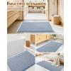 image:imageSmiry Waffle Bath Mat 30x20 Extra Soft Absorbent Bathroom Rugs Non Slip Machine Washable Quick Dry Bath Rugs for Bathroom Floor Tub Shower Home Decor Accessories BrownBlue  Cream