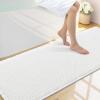 image:imageSmiry Waffle Bath Mat 30x20 Extra Soft Absorbent Bathroom Rugs Non Slip Machine Washable Quick Dry Bath Rugs for Bathroom Floor Tub Shower Home Decor Accessories BrownWhite