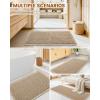 image:imageSmiry Waffle Bath Mat 30x20 Extra Soft Absorbent Bathroom Rugs Non Slip Machine Washable Quick Dry Bath Rugs for Bathroom Floor Tub Shower Home Decor Accessories BrownBrown  Cream