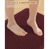 image:imageSmiry Waffle Bath Mat 30x20 Extra Soft Absorbent Bathroom Rugs Non Slip Machine Washable Quick Dry Bath Rugs for Bathroom Floor Tub Shower Home Decor Accessories BrownBurgundy