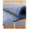 image:imageSmiry Waffle Bath Mat 30x20 Extra Soft Absorbent Bathroom Rugs Non Slip Machine Washable Quick Dry Bath Rugs for Bathroom Floor Tub Shower Home Decor Accessories BrownBlue  Cream