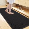 image:imageSmiry Waffle Bath Mat 30x20 Extra Soft Absorbent Bathroom Rugs Non Slip Machine Washable Quick Dry Bath Rugs for Bathroom Floor Tub Shower Home Decor Accessories BrownBlack
