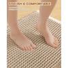 image:imageSmiry Waffle Bath Mat 30x20 Extra Soft Absorbent Bathroom Rugs Non Slip Machine Washable Quick Dry Bath Rugs for Bathroom Floor Tub Shower Home Decor Accessories BrownBrown  Cream